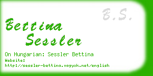 bettina sessler business card